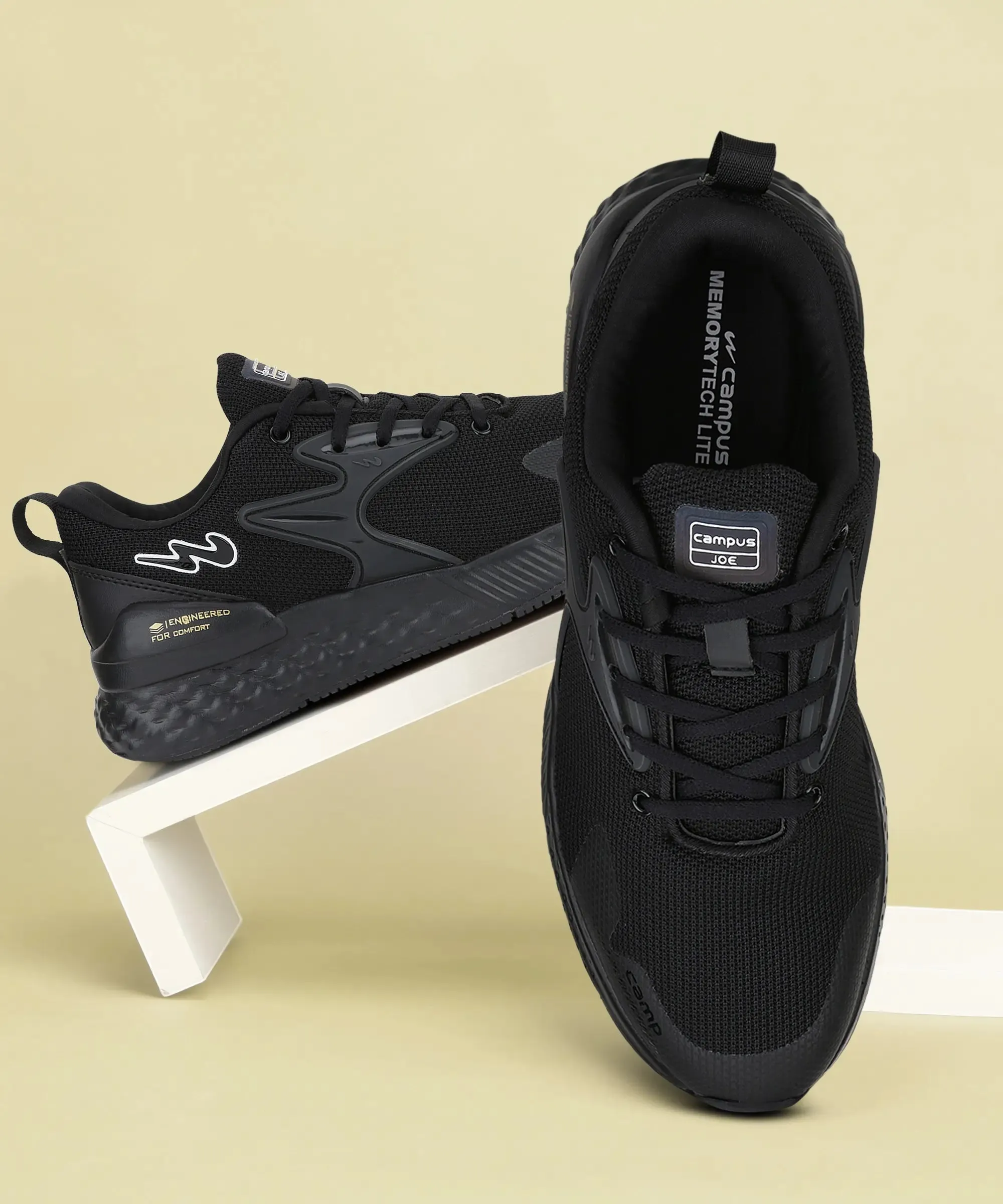 SIMON PRO Black Men's Running Shoes Best Running Shoes For Forefoot Runners