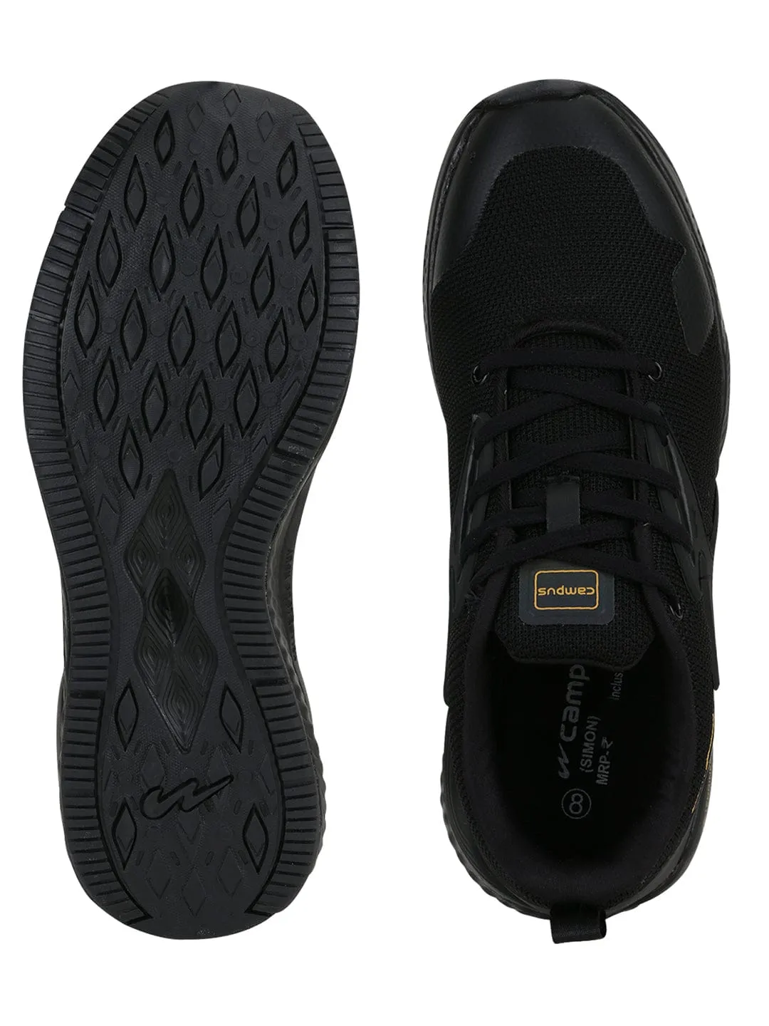 Initiator Running Shoes SIMON PRO Black Men's Running Shoes