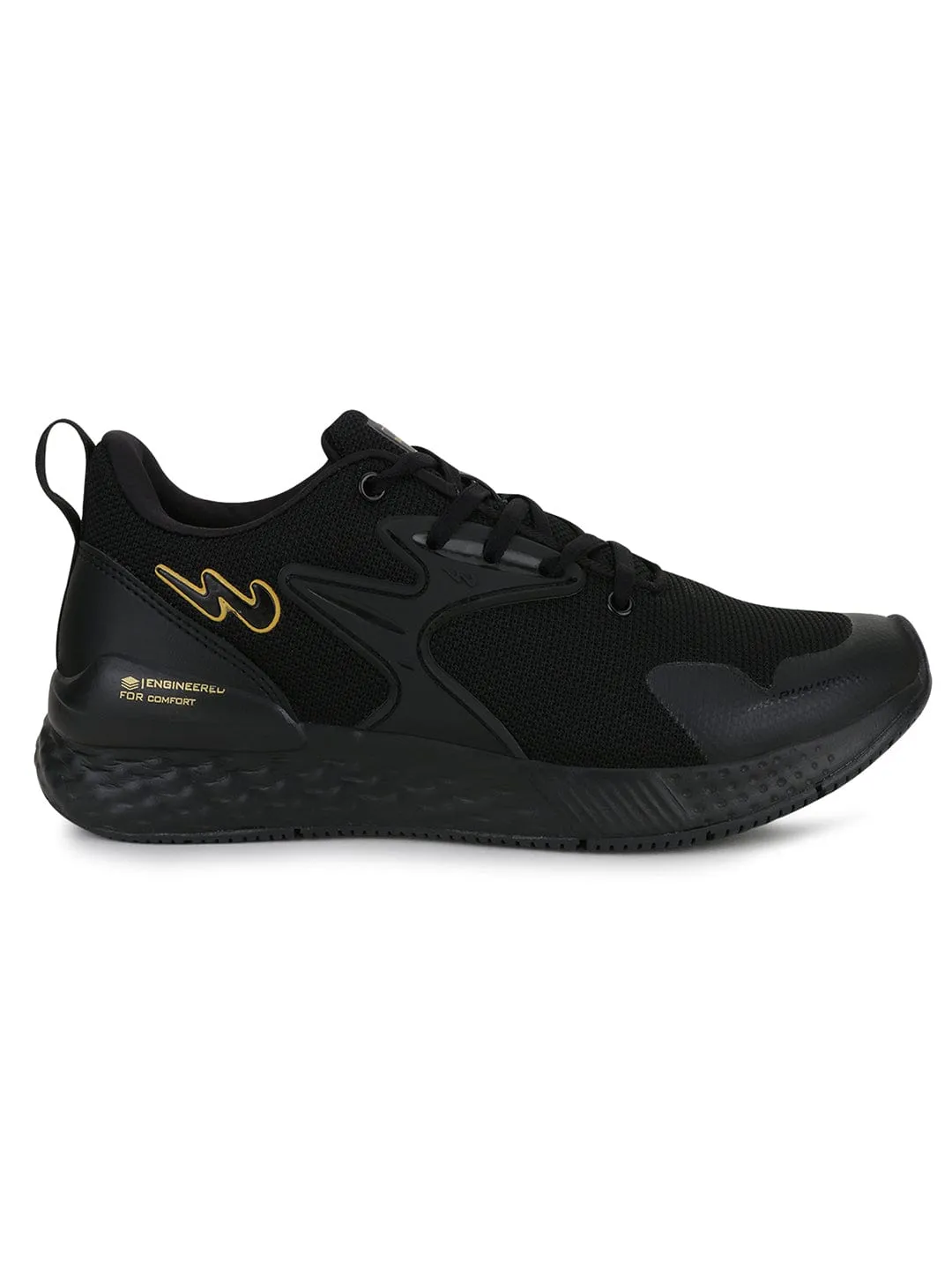 SIMON PRO Black Men's Running Shoes Track Shoes Running