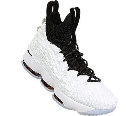 Asics Shoes 2025 Nike Kids' Grade School Lebron 15 Basketball Shoes (6, White/Black/Red)