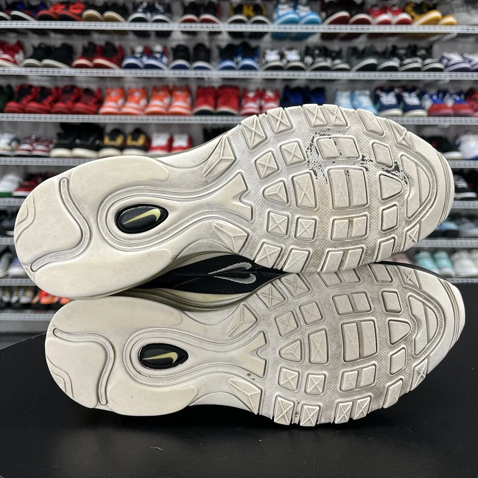 Nike Men's Air Max 97 Black White Athletic Running Shoes 921826-001 Size 9.5 Top Rated Asics Running Shoes