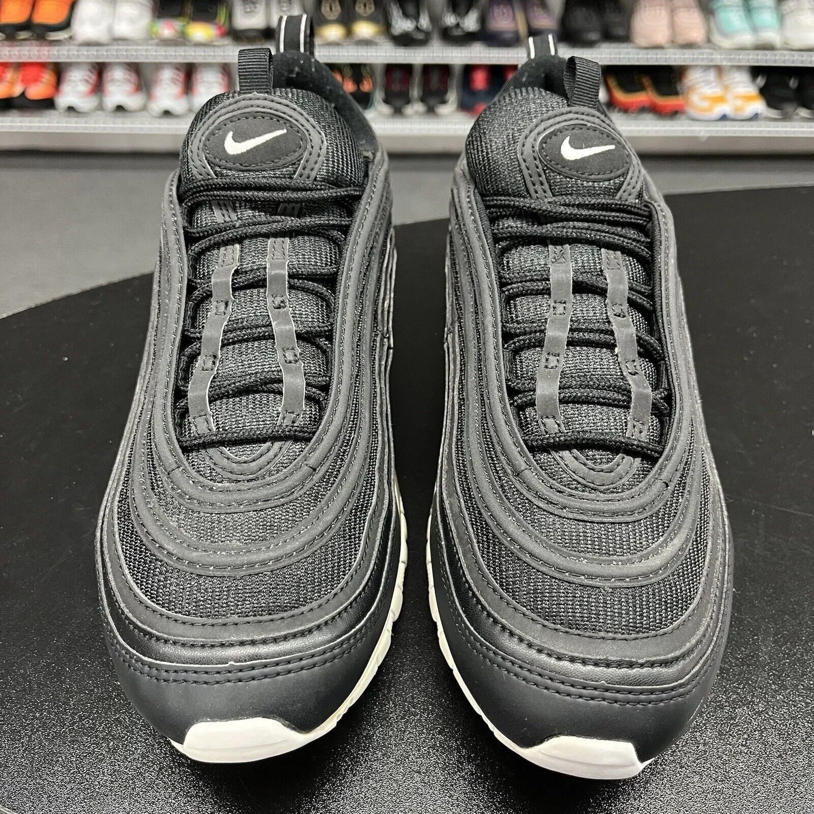 Asics Shoes With Carbon Plate Nike Men's Air Max 97 Black White Athletic Running Shoes 921826-001 Size 9.5