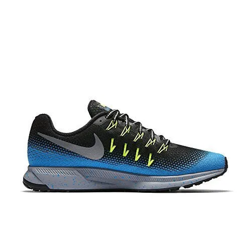 Asics Shoes Zalando Nike Men's Air Zoom Pegasus 33 Shield Running Shoe (11, Black/Metallic Silver-blue Glow-volt)