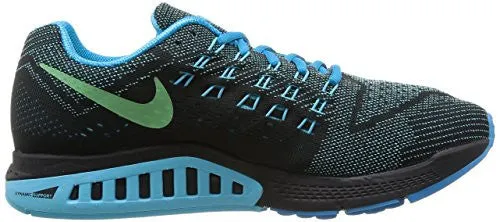 Nike Men's Air Zoom Structure 18 Blue Lagoon/Clrwtr/Blk/Flsh Lm Running Shoe 9.5 Men US Asics Shoe Japan