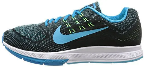 Nike Men's Air Zoom Structure 18 Blue Lagoon/Clrwtr/Blk/Flsh Lm Running Shoe 9.5 Men US Asics Shoes Ortholite