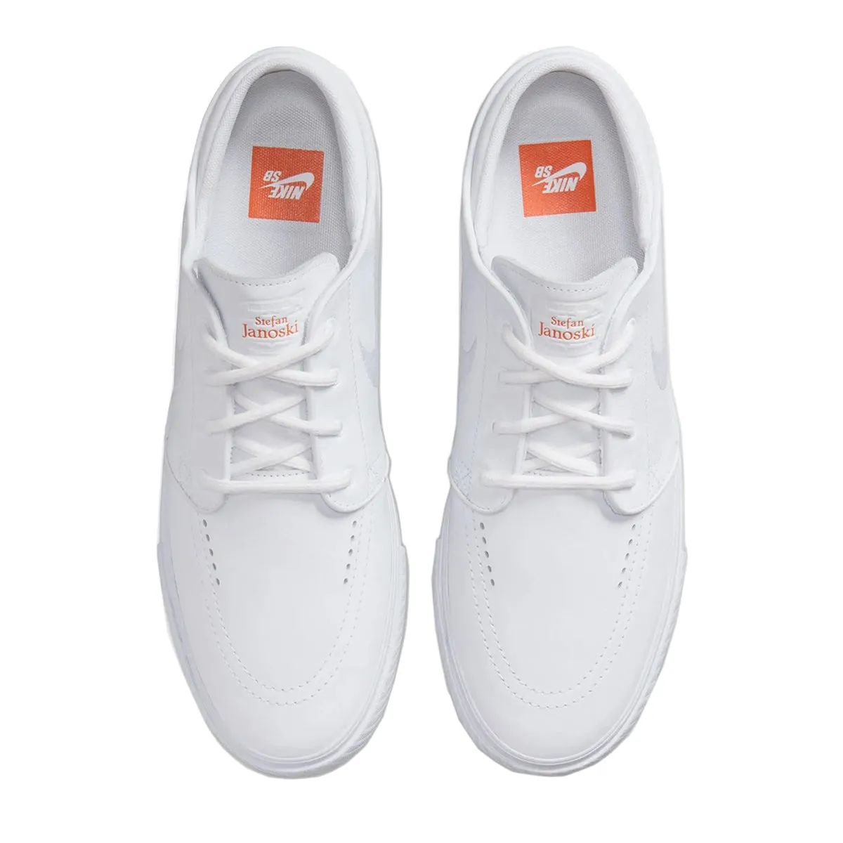 Nike SB Janoski OG  Orange Label - Triple White FQ7621-100 Asics Leather Golf Shoes