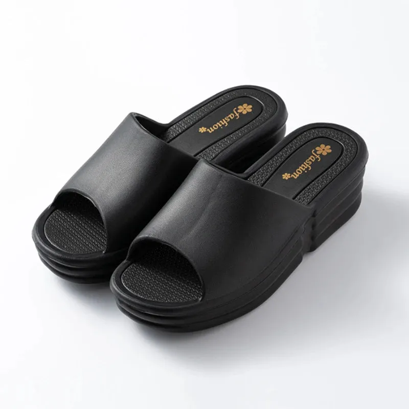 Amozae-Wedge Sandals for Women EVA Open Toe Women Flip Flops Non-slip Comfy Slide Casual Fashion Summer Shoes Platform Women Slippers Bandana Flip Flops