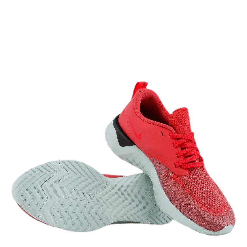 Odyssey React 2 Flyknit Pink/Red Durable Shoes For Running