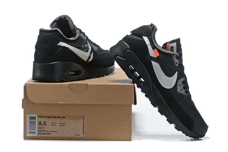OFF-WHITE x Nike Air Max 90 'Black' Shoes Sneaker Sale Men Size US 7, 8, 8.5, 9, 10, 11 Asics Kinsei Blast Running Shoe