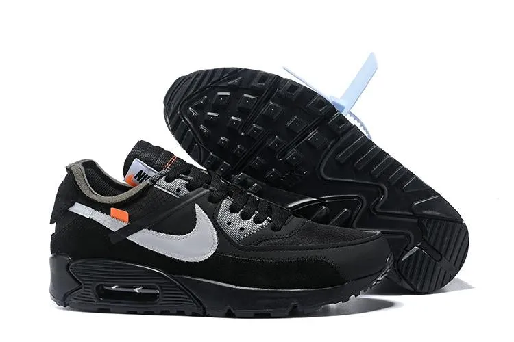 Asics Shoes Price OFF-WHITE x Nike Air Max 90 'Black' Shoes Sneaker Sale Men Size US 7, 8, 8.5, 9, 10, 11