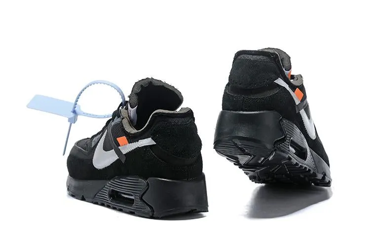 OFF-WHITE x Nike Air Max 90 'Black' Shoes Sneaker Sale Men Size US 7, 8, 8.5, 9, 10, 11 Asics Wrestling Shoes Matcontrol