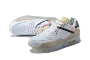 OFF-WHITE x Nike Air Max 90 'Sail' Shoes Sneaker Sale Men Size US 7-11 Shoes Like Asics Gel Kayano