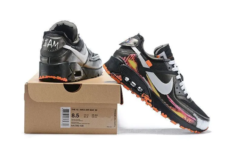 OFF-WHITE x Nike Air Max 90 'The Ten' Shoes Sneaker Sale Men Size US 7-11 Asics Olympics Shoes