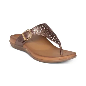 Donut Flip Flops Aetrex Rita Adjustable Thong Sandal Women's