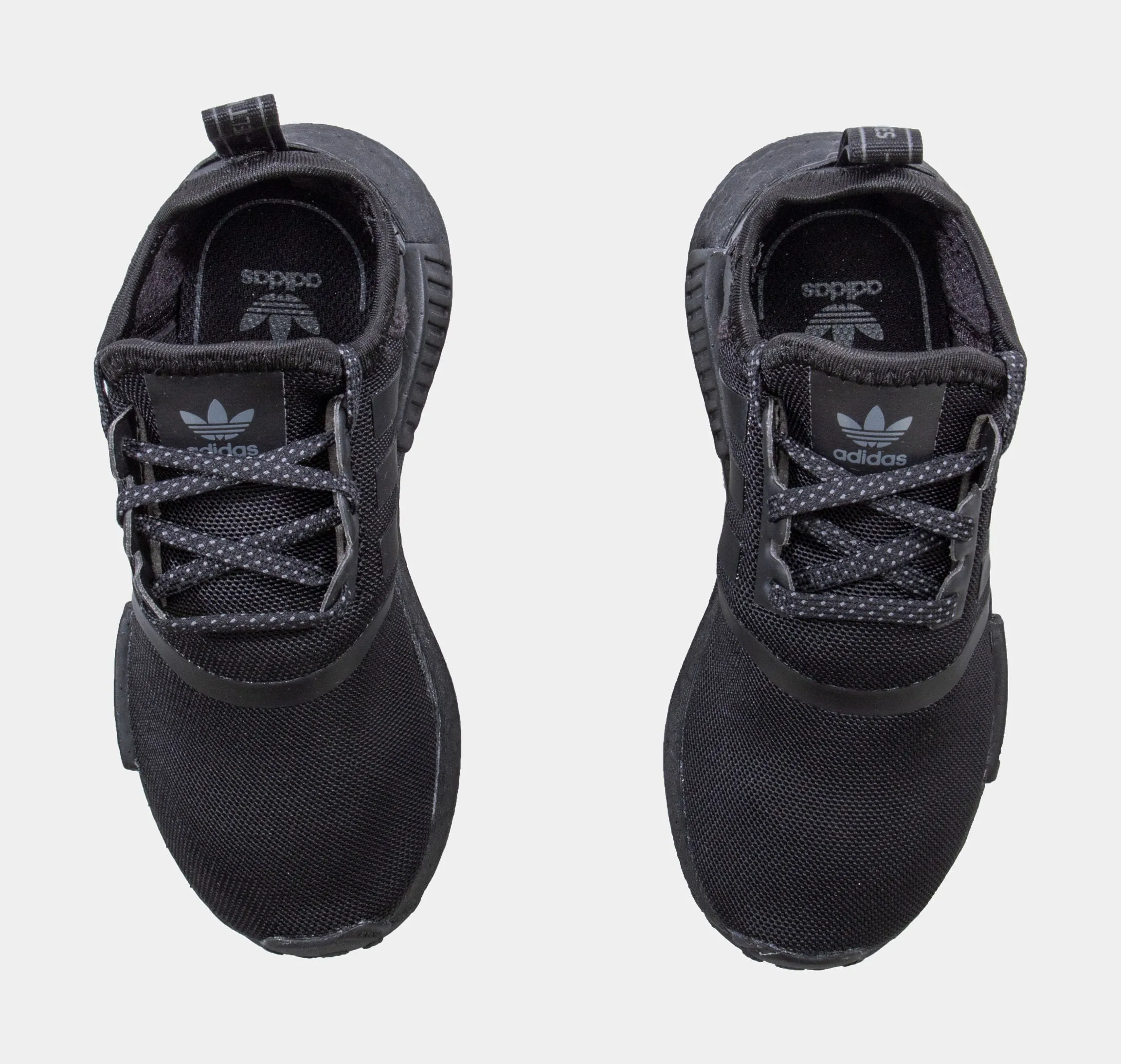 Adidas Shoes Recycled Ocean Plastic NMD R1 Preschool Running Shoes (Black)