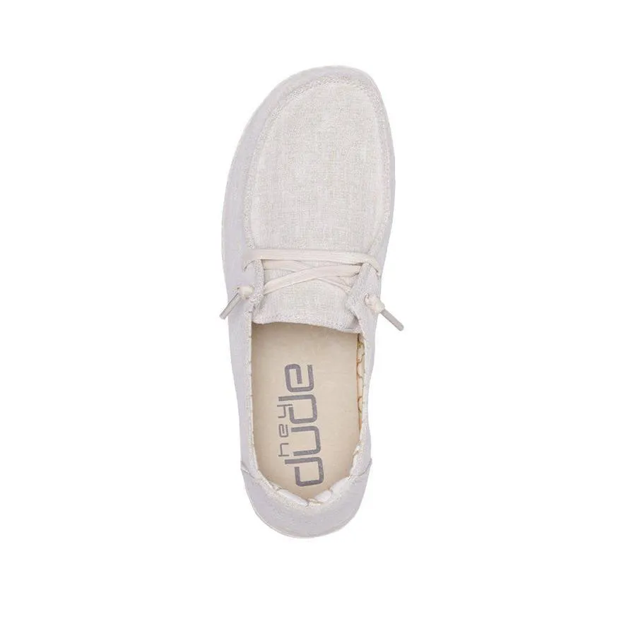 Hey Dude Wendy Gold Sparkle Shoe Slip On Casual Shoe