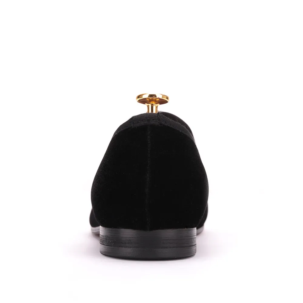 OneDrop Handmade Men Velvet Buckle Dress Shoes Slippers Wedding Party Prom Loafers Uggs Slippers