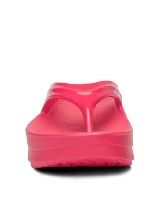 Wedges Flip Flop OOFOS OOLALA NEON BERRY