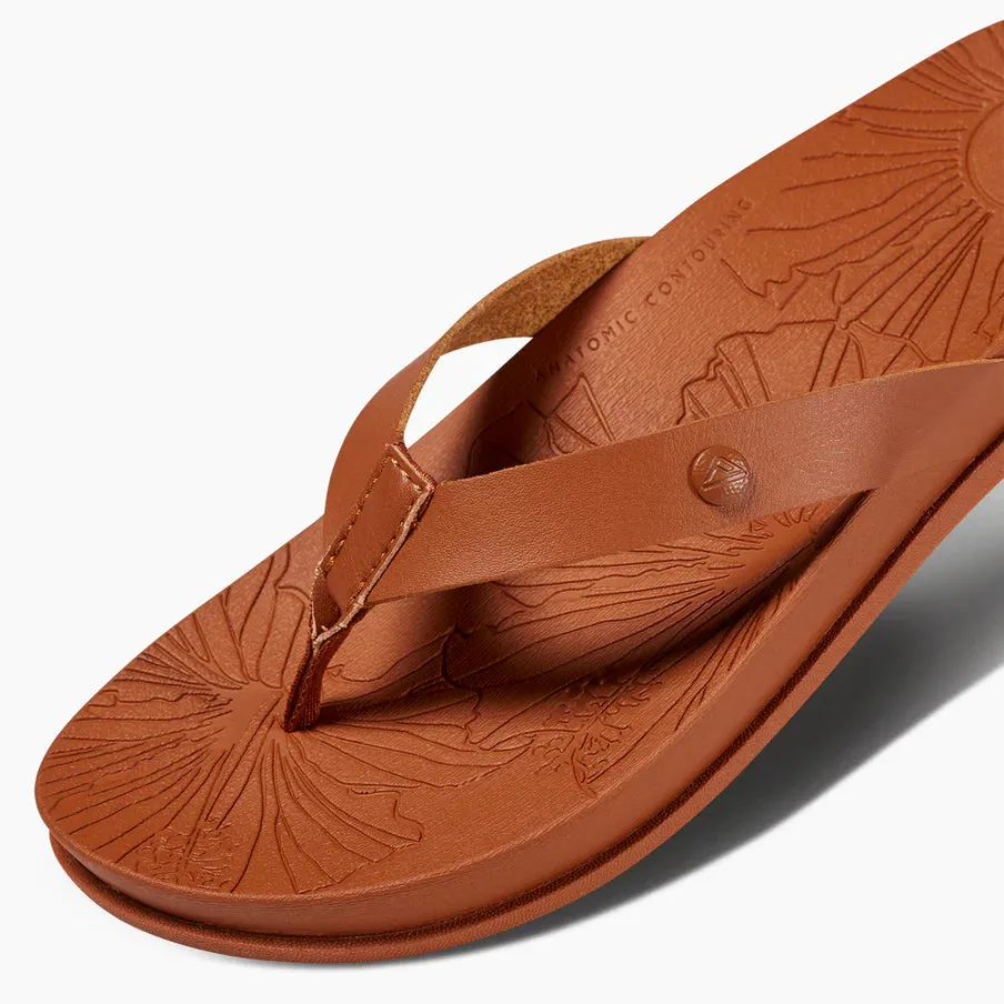 Reef - Cushion Porto Cruz Cocoa Flip Flops With Backstrap