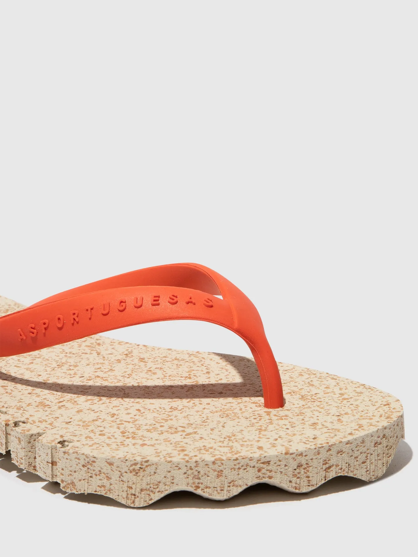 Rider Dunas Flip Flops Beach Flip-Flops BUMPY Natural & red strap