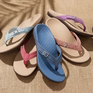 Flip Flops To Buy Women's PU Leather Flat Heel Flip Flops