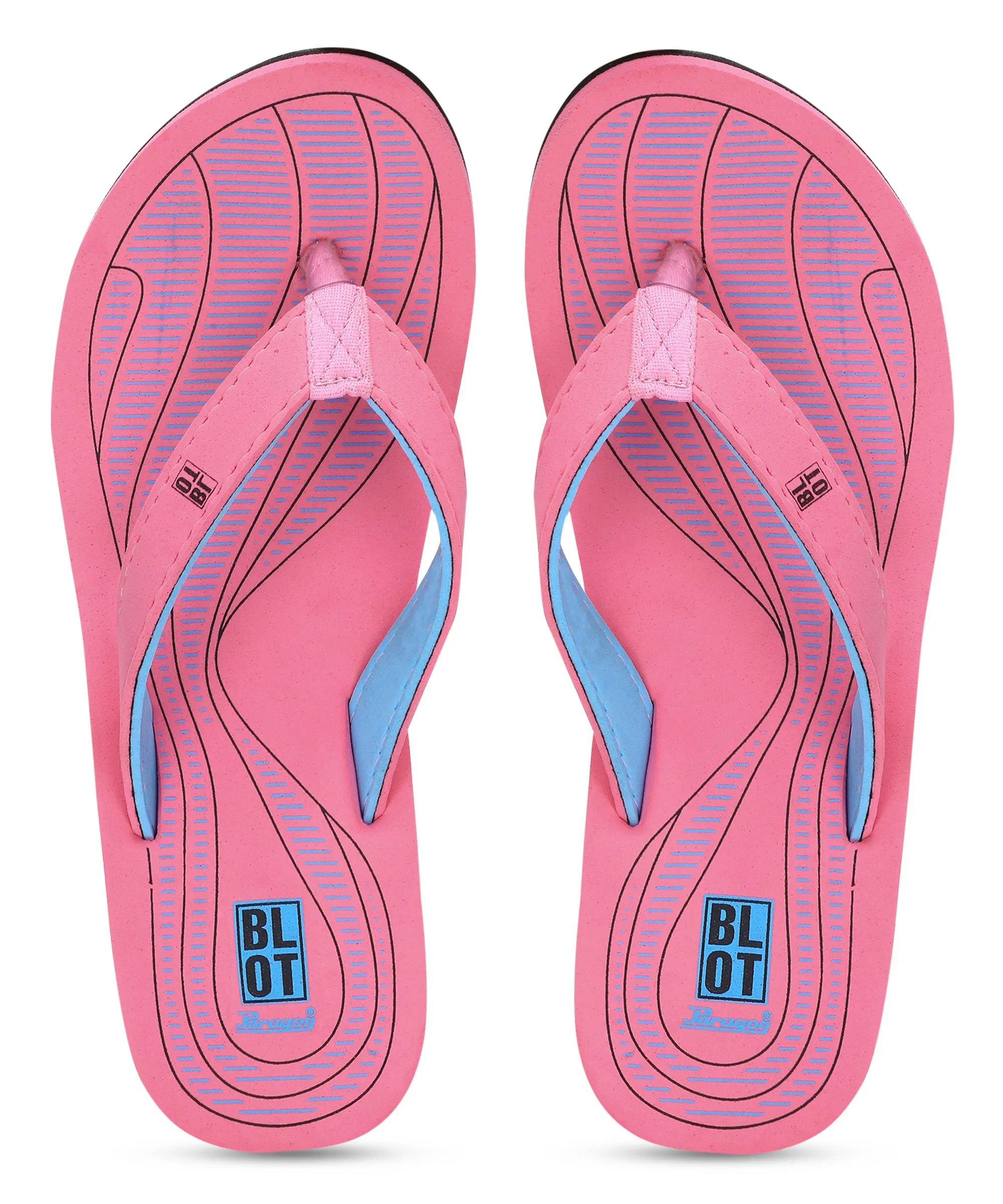 Paragon Blot K3307L Women Slippers | Lightweight Flipflops for Indoor & Outdoor | Casual & Comfortable | For Everyday Use Wide Strap Flip Flops