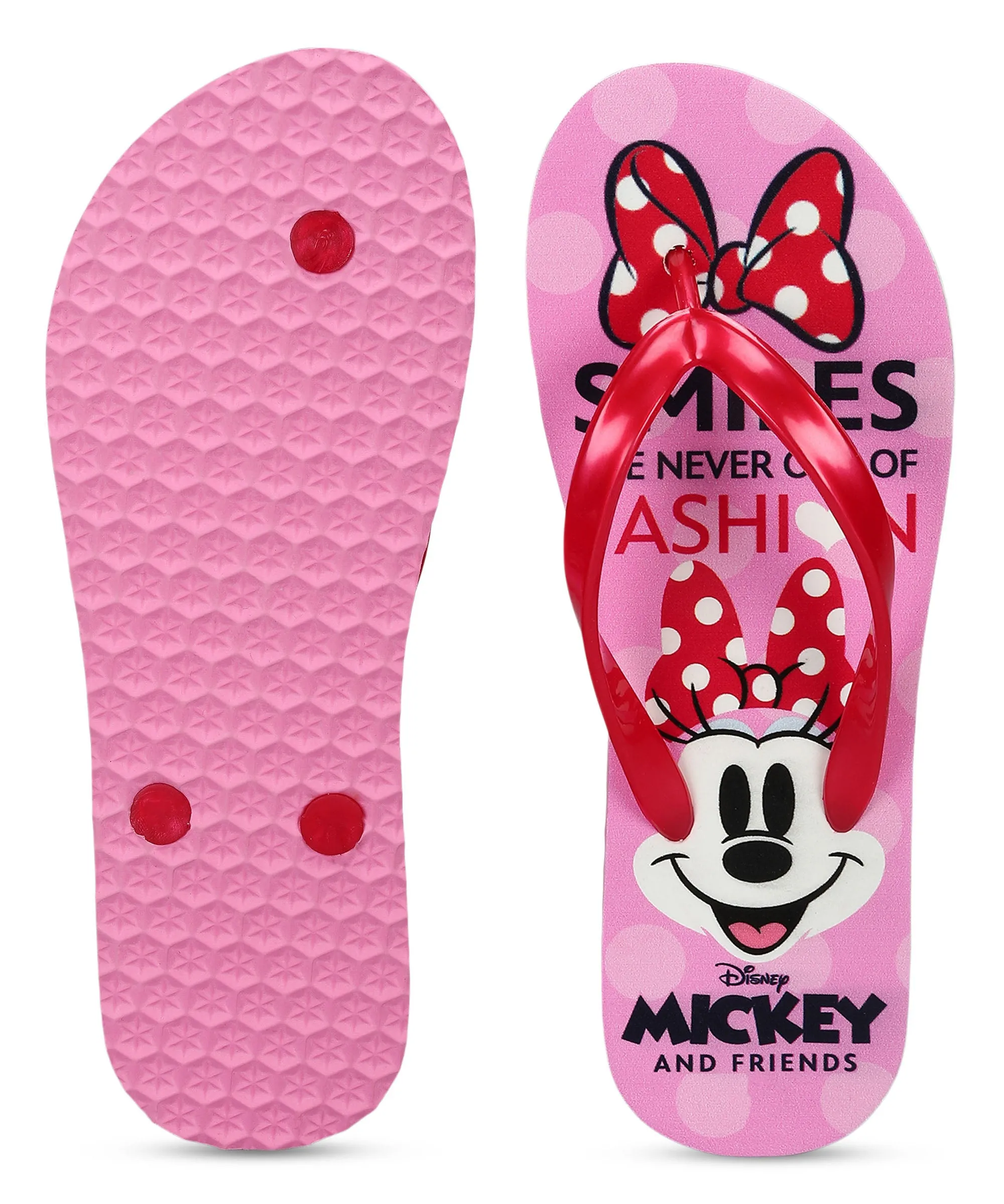 Thong Flip Flop Sandals Paragon DK3743L Women's Red Sliders with Cushioned Sole for Everyday Use