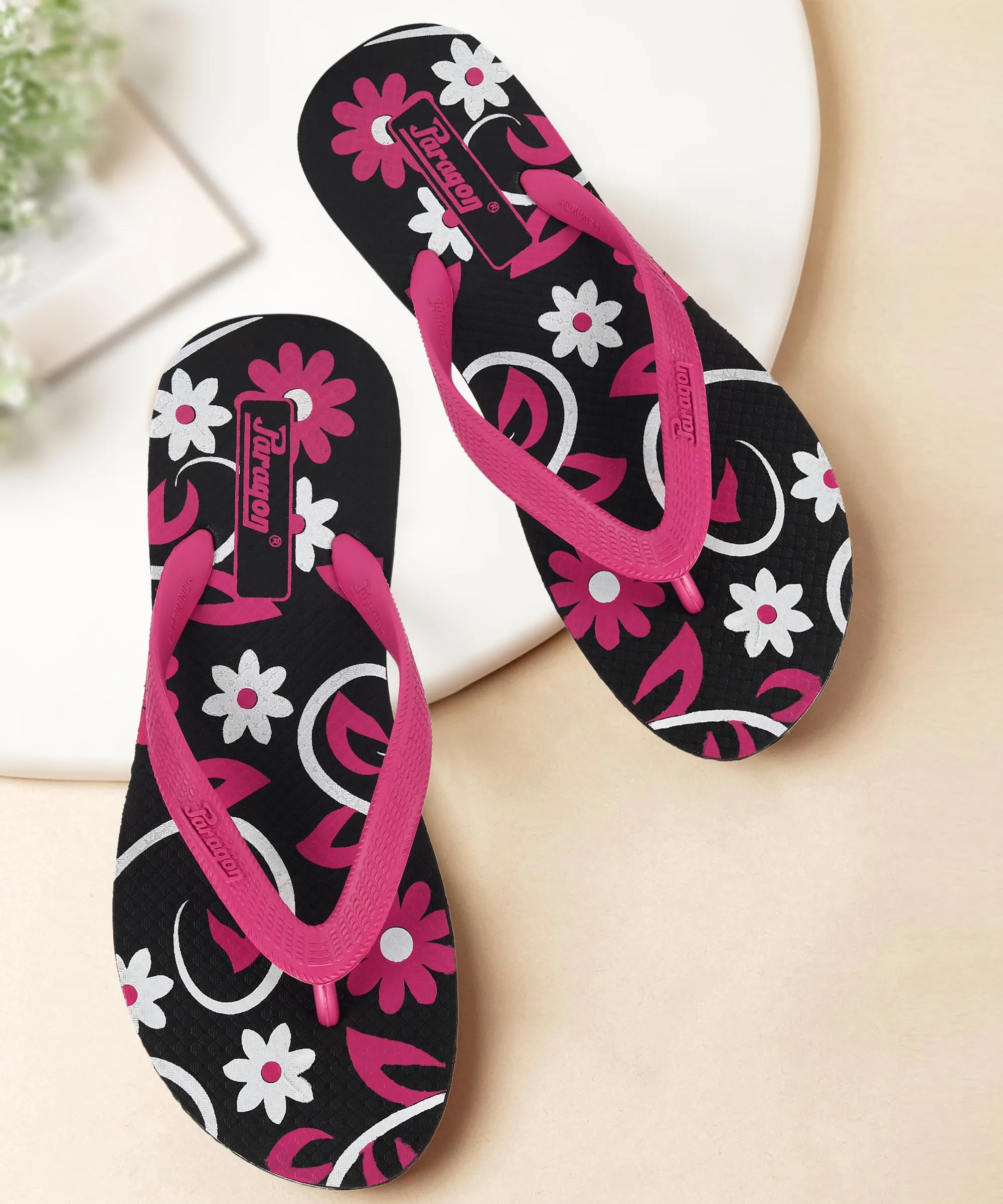 Toe Covered Flip Flops Paragon HWK3737L Women Stylish Lightweight Flipflops | Comfortable soles | Casual & Trendy Slippers | Indoor & Outdoor