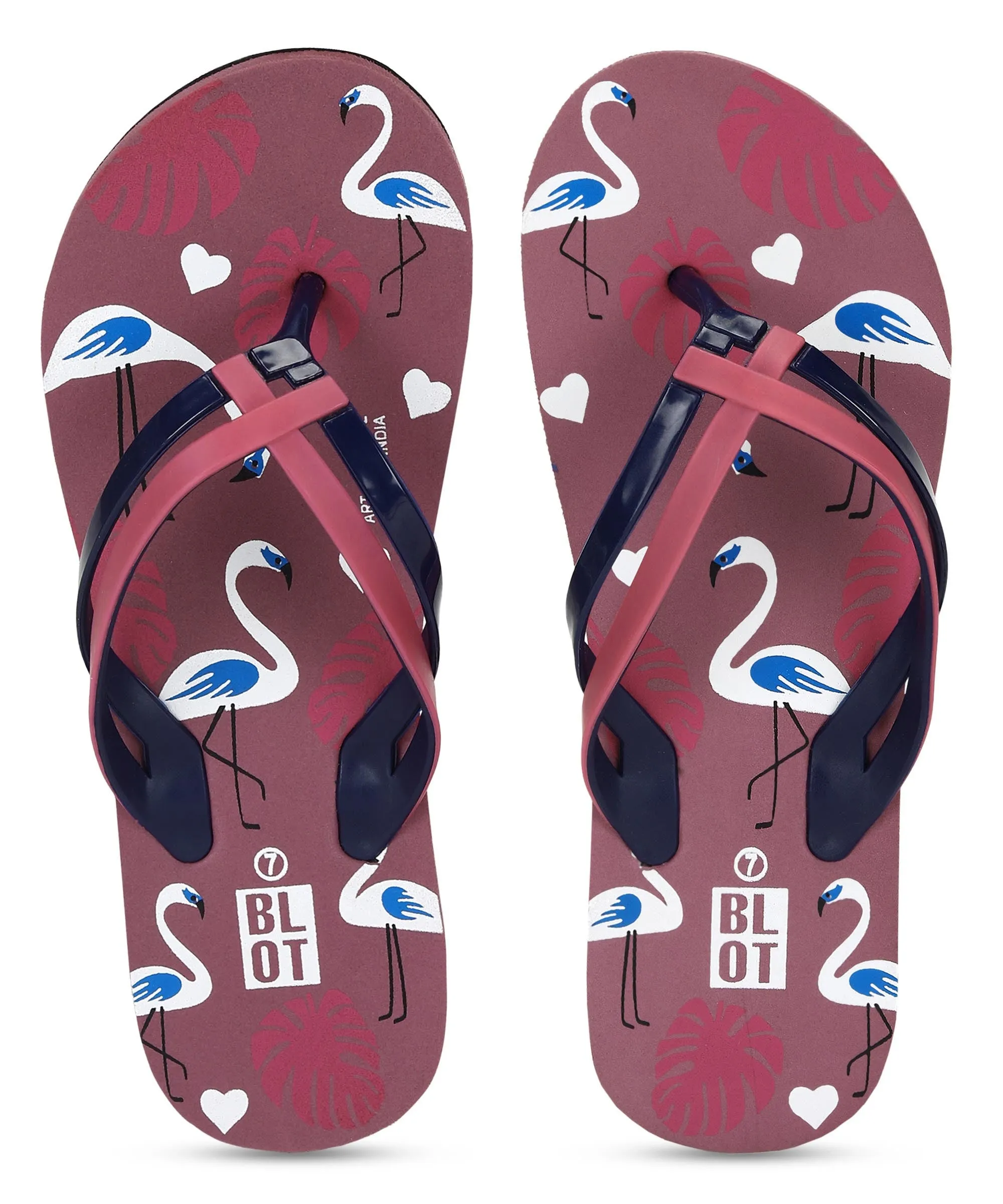 Paragon K3310L Women Stylish Flip Flops | Comfortable Flip Flops for Daily Use | Lightweight and Easy to Wash Flip Flops With Stones