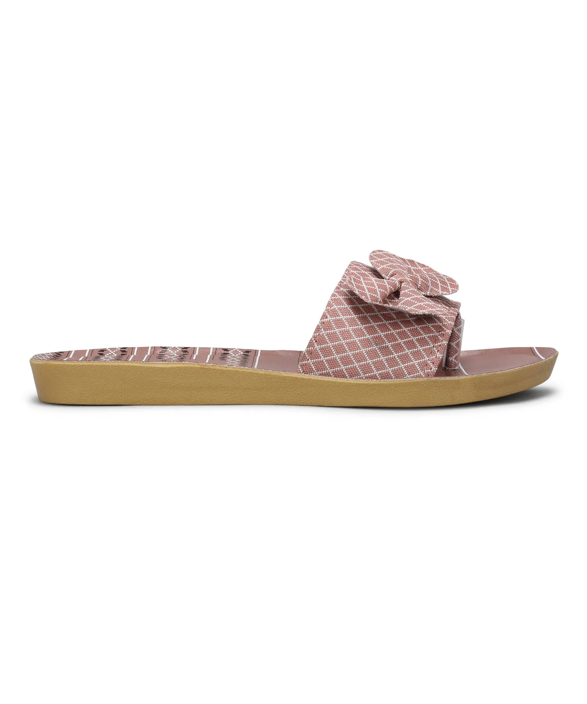 Interchangeable Flip Flops Paragon PUK7025L Womens Pink-Grey Sliders with Cushioned Sole for Everyday Use