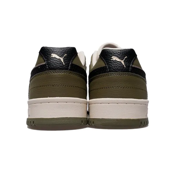 PUMA RBD GAME LOW LIFESTYLE SHOES FOR MEN, ALPINE SNOW & PUMA BLACK & PUMA OLIVE Asics Gel Orthopedic Shoes