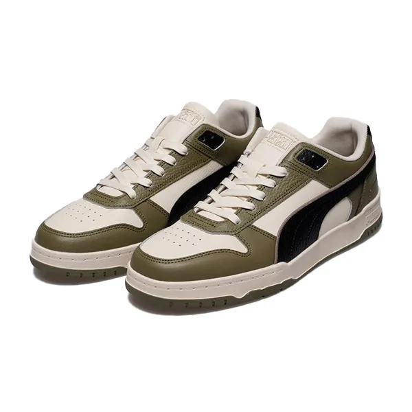 PUMA RBD GAME LOW LIFESTYLE SHOES FOR MEN, ALPINE SNOW & PUMA BLACK & PUMA OLIVE Asics Gel-rocket 12 Court Shoes Reviews