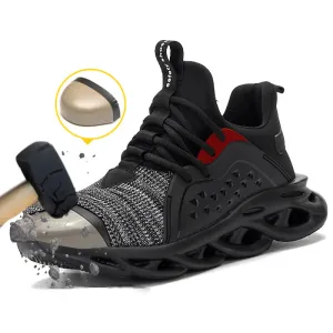 Sierra Steel Toe Work Boots Safety Work Shoes for Men Steel Toe Lightweight Breathable Work Slip Resistant for Worker Protective Sneakers