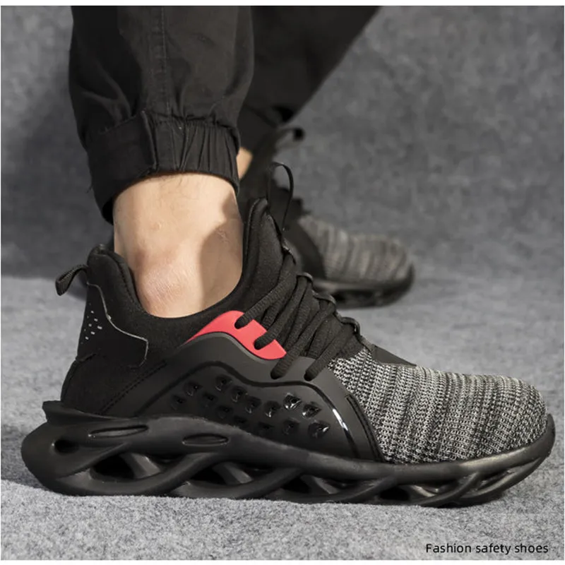 Work Boots Greenville Sc Safety Work Shoes for Men Steel Toe Lightweight Breathable Work Slip Resistant for Worker Protective Sneakers