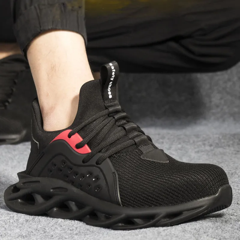 Safety Work Shoes for Men Steel Toe Lightweight Breathable Work Slip Resistant for Worker Protective Sneakers 600 Gram Work Boots