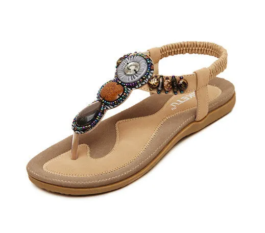 Top Flip Flops Woman 2016 New Summer Flat Sandals Ladies Summer Bohemia Beach Flip Flops Shoes Women Shoes Sandles Zapatos Mujer Sandalias