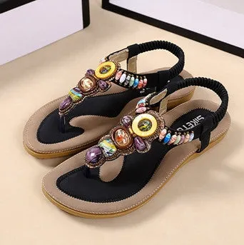 Nice Flip Flops Woman 2016 New Summer Flat Sandals Ladies Summer Bohemia Beach Flip Flops Shoes Women Shoes Sandles Zapatos Mujer Sandalias