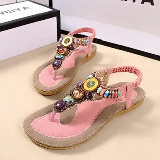 Woman 2016 New Summer Flat Sandals Ladies Summer Bohemia Beach Flip Flops Shoes Women Shoes Sandles Zapatos Mujer Sandalias Flip Flops And Sunglasses