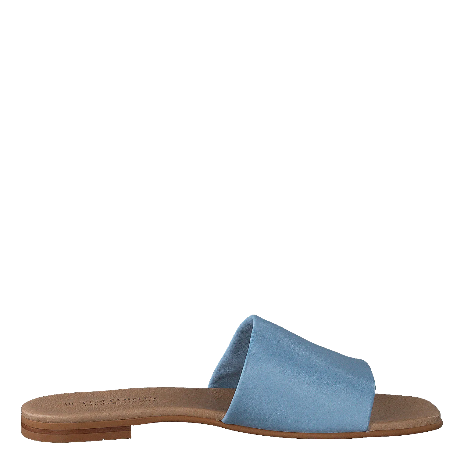 Madeleine Light Blue Velcro Flip Flops