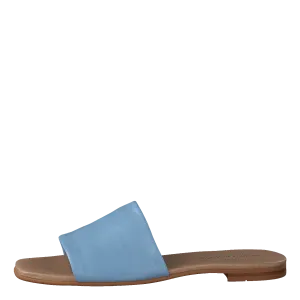 Madeleine Light Blue Clean Rubber Flip Flops