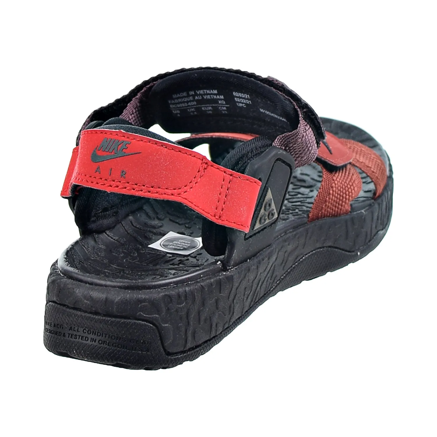 Leather Soled Slippers Nike ACG Air Deschutz   Men's Sandals Redstone-Black