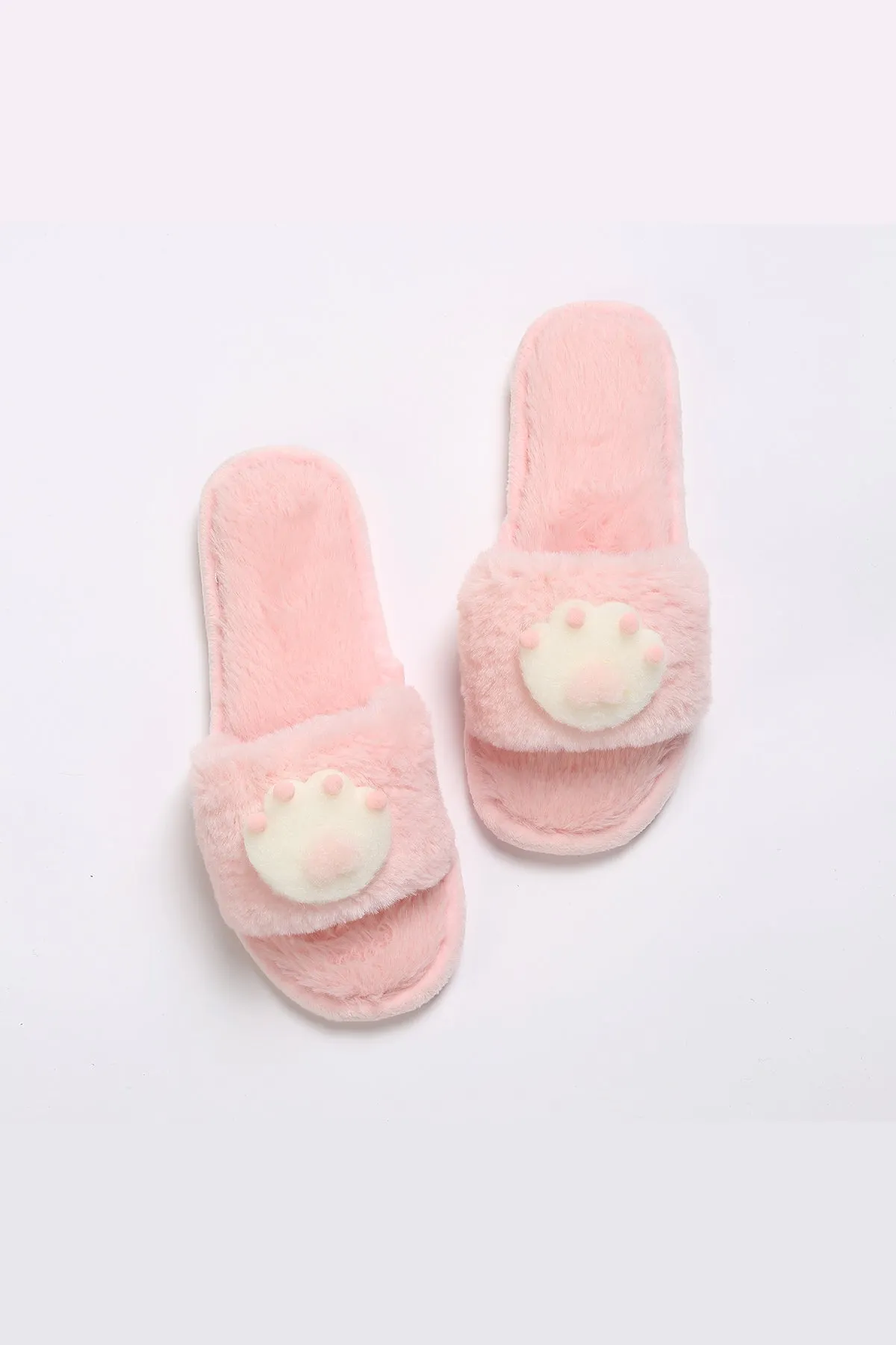 Suede Platform Slippers Lykke Home | Pink Paw Slippers