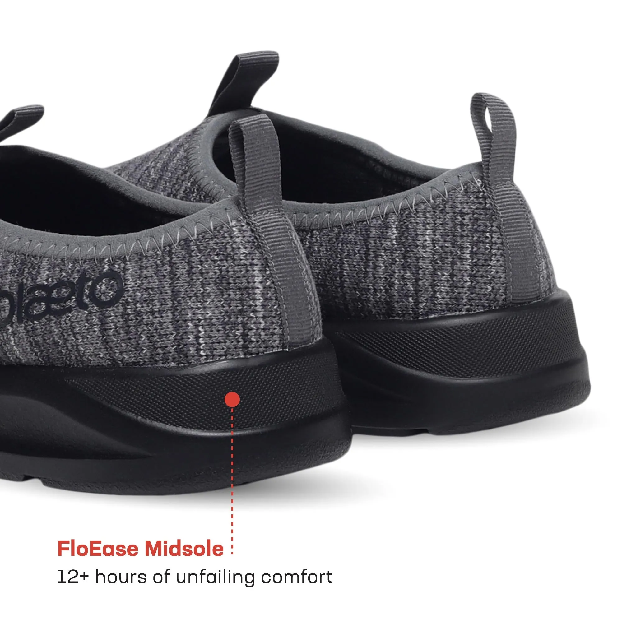 Brahma Steel Toe Slip On Shoes EZPlay Premium Slip Ons for Men - Black / Grey