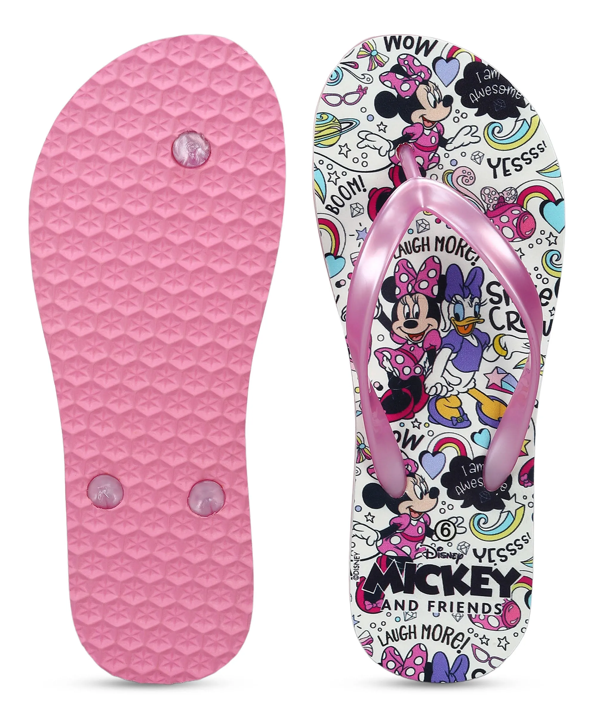 Camo Flip Flops Paragon DK3743L Women's Pink Sliders with Cushioned Sole for Everyday Use