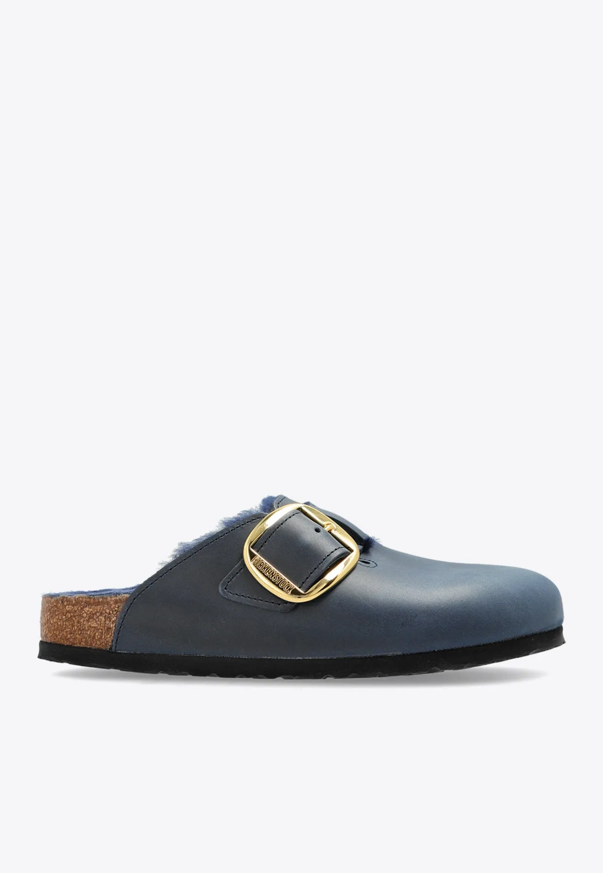 Mules And Slides Shoes Boston Big Buckle Shearling Mules