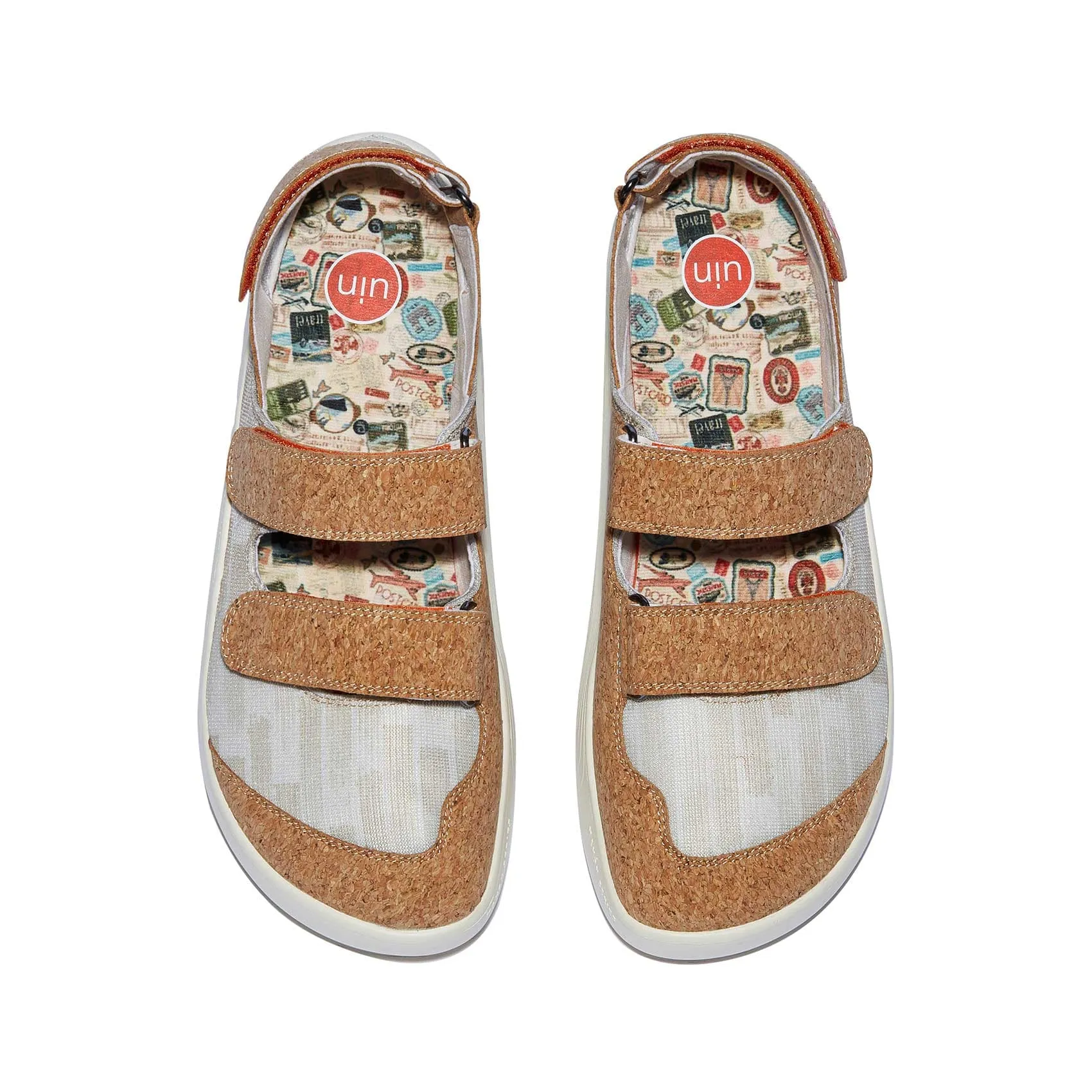 Shearling Lined Slip On Shoes Cork Yellow Mahon III Women