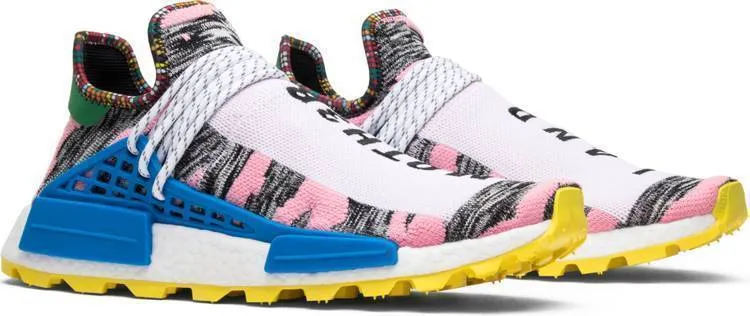 Adidas Shoes Nmd Human Race Pharrell x Adidas NMD Human Race Trail 'Solar Pack' Grey Pink Shoes Men Women Sneaker Sale All Size US 7-11