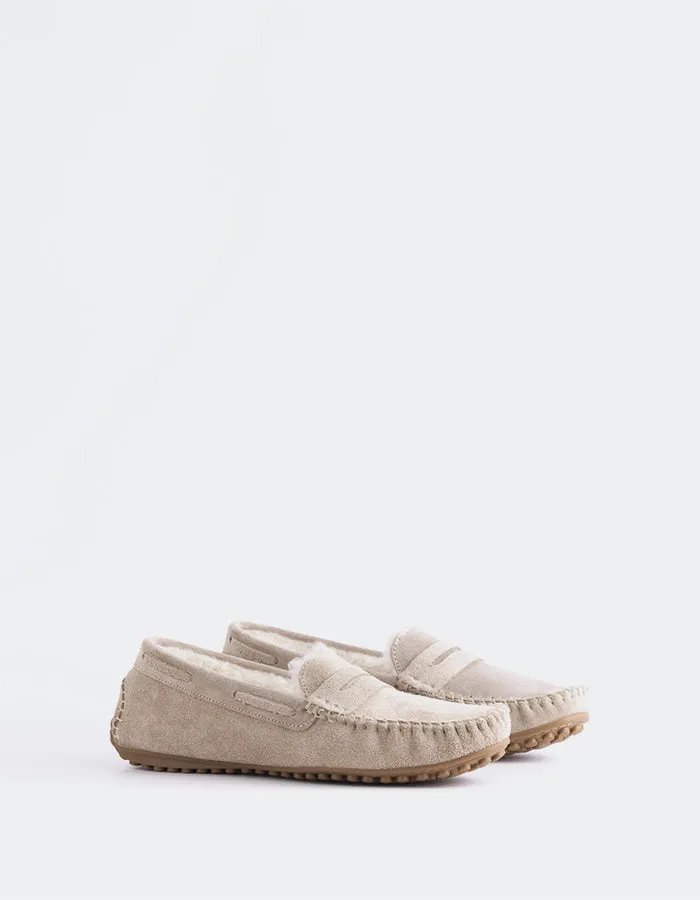 Hey Dude Paul Loafers Bobble Taupe Suede