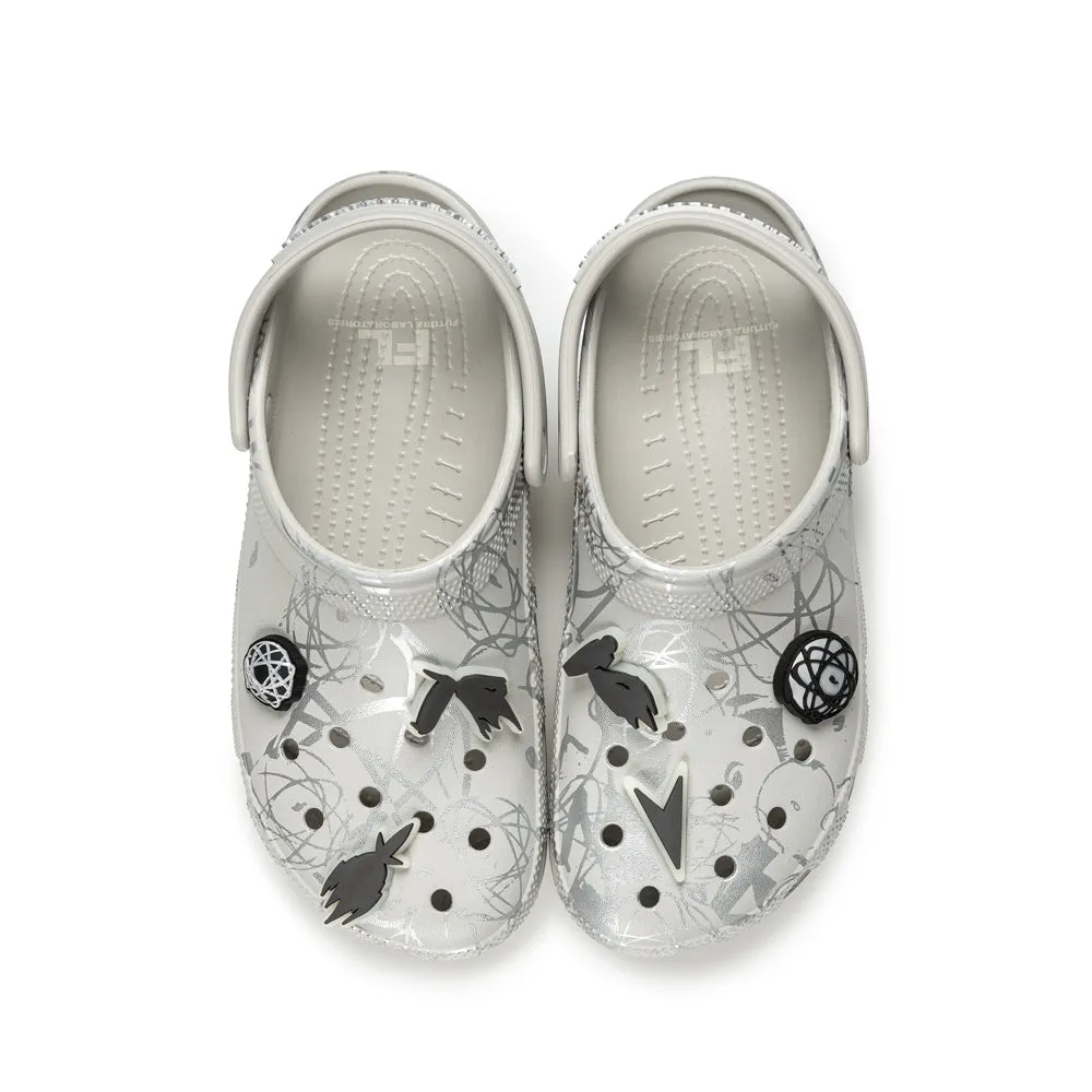 Crocs x Futura Laboratories Classic Clog | Black Sandals Trip Insurance