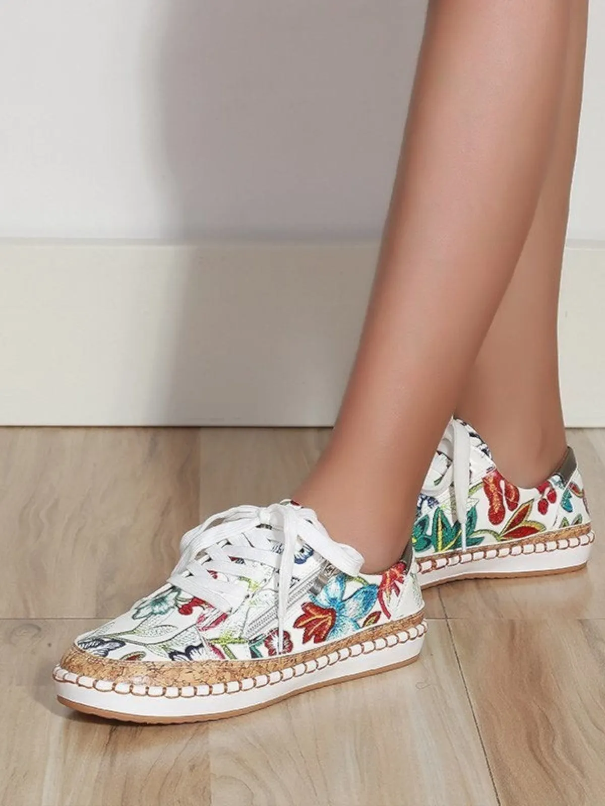 High Arch Sandals Plush Bloom Floral Sneakers